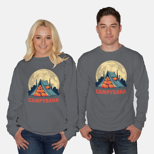 Campy-bara-Unisex-Crew Neck-Sweatshirt-erion_designs