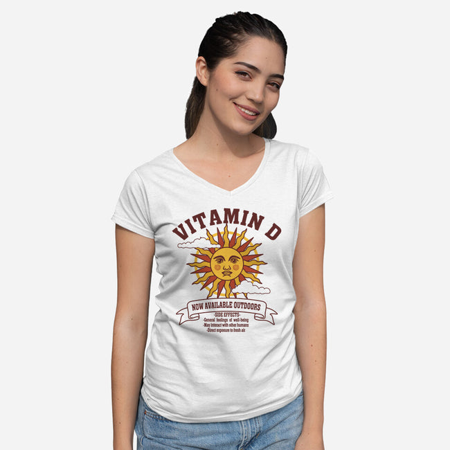Now Available Outside-Womens-V-Neck-Tee-erion_designs