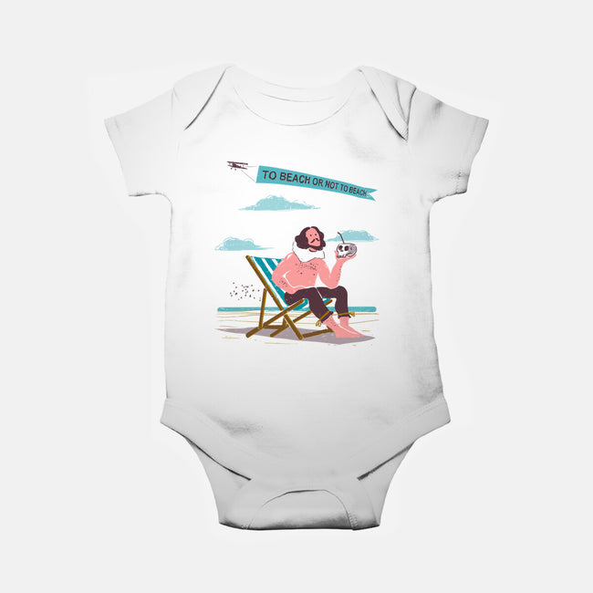 To Beach Or Not To Beach-Baby-Basic-Onesie-kharmazero