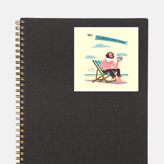 To Beach Or Not To Beach-None-Glossy-Sticker-kharmazero