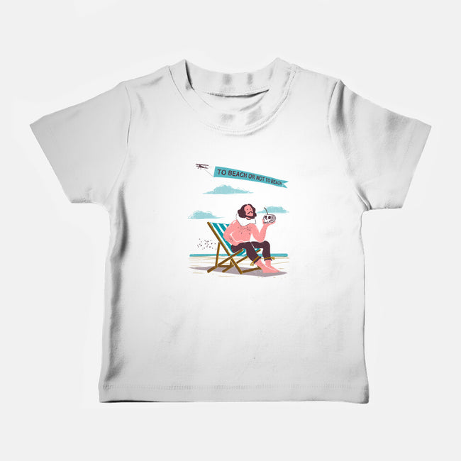To Beach Or Not To Beach-Baby-Basic-Tee-kharmazero