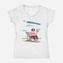 To Beach Or Not To Beach-Womens-V-Neck-Tee-kharmazero