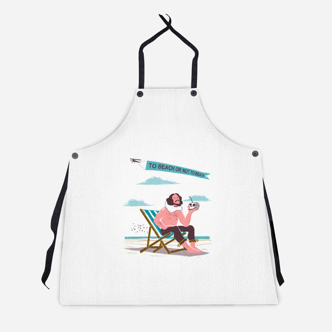 To Beach Or Not To Beach-Unisex-Kitchen-Apron-kharmazero