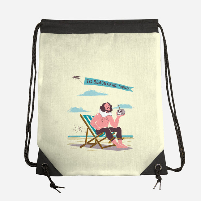 To Beach Or Not To Beach-None-Drawstring-Bag-kharmazero