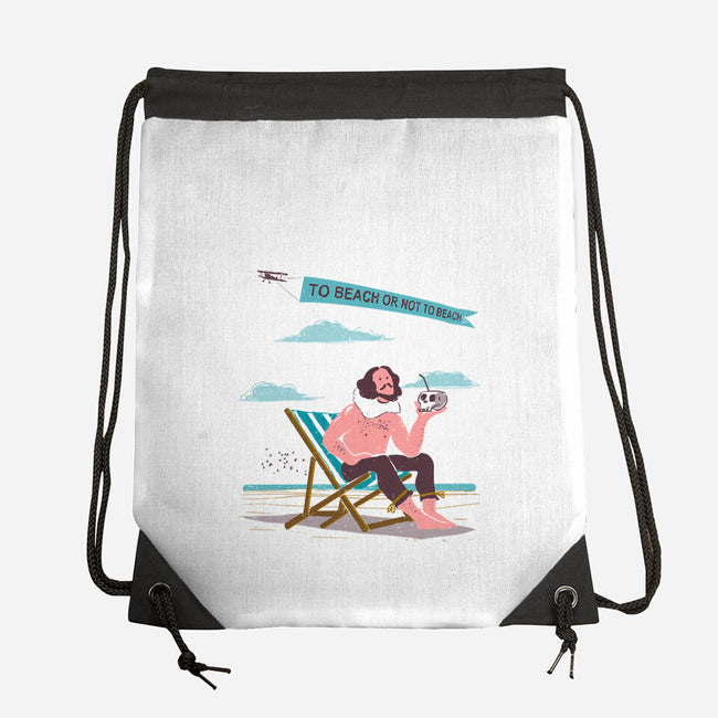 To Beach Or Not To Beach-None-Drawstring-Bag-kharmazero