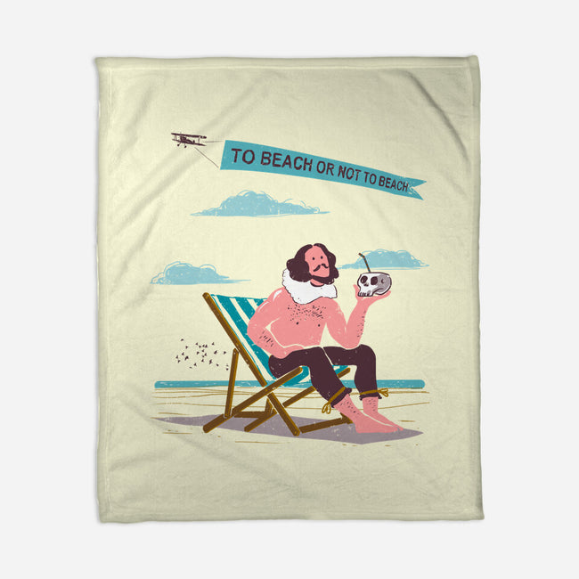 To Beach Or Not To Beach-None-Fleece-Blanket-kharmazero