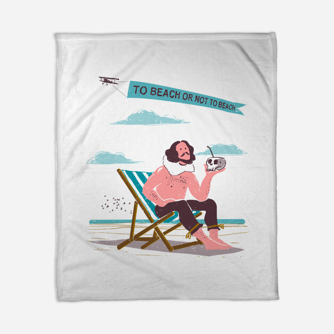 To Beach Or Not To Beach-None-Fleece-Blanket-kharmazero