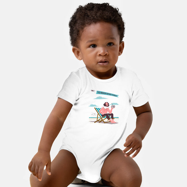 To Beach Or Not To Beach-Baby-Basic-Onesie-kharmazero