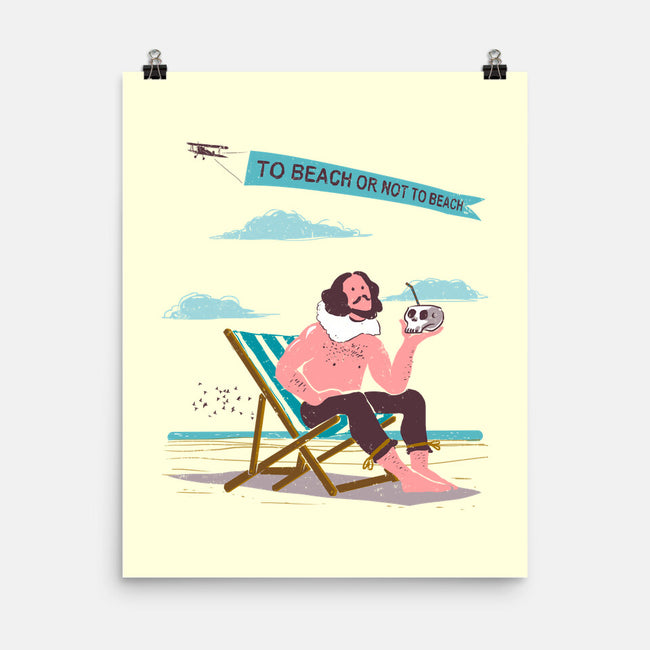 To Beach Or Not To Beach-None-Matte-Poster-kharmazero