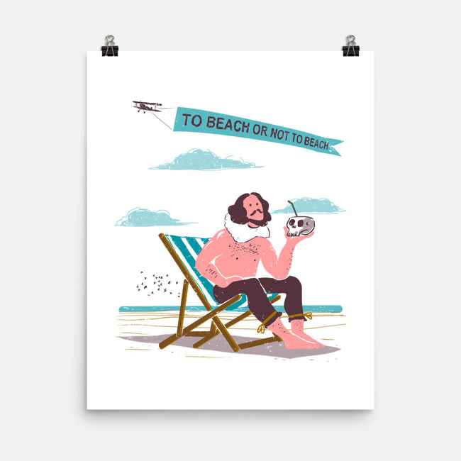 To Beach Or Not To Beach-None-Matte-Poster-kharmazero