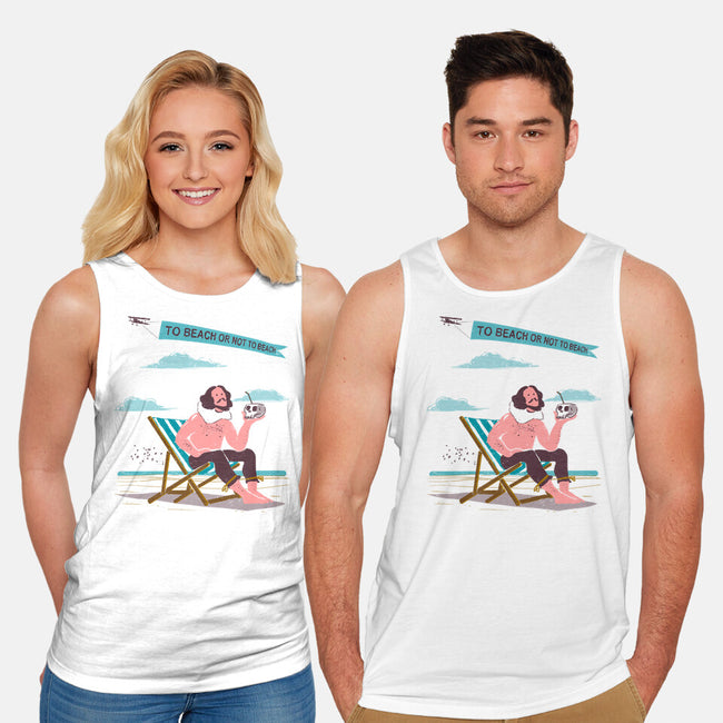 To Beach Or Not To Beach-Unisex-Basic-Tank-kharmazero