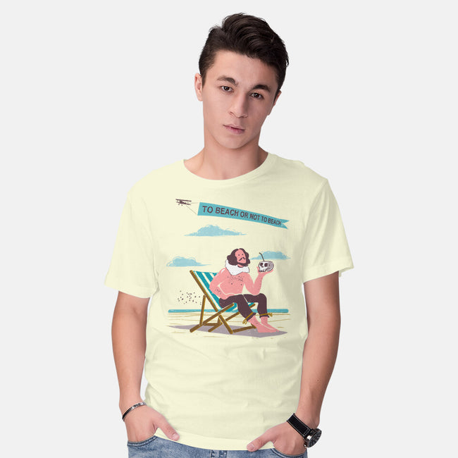 To Beach Or Not To Beach-Mens-Basic-Tee-kharmazero