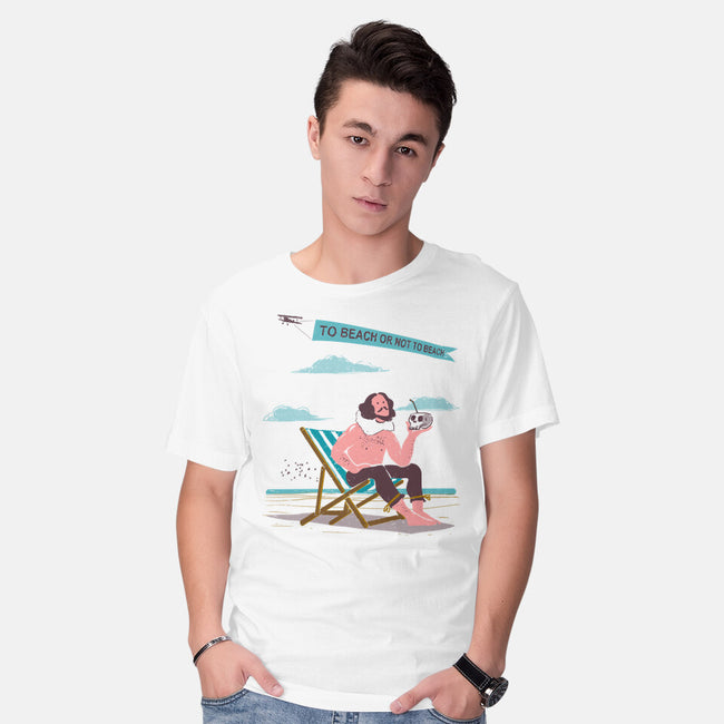 To Beach Or Not To Beach-Mens-Basic-Tee-kharmazero