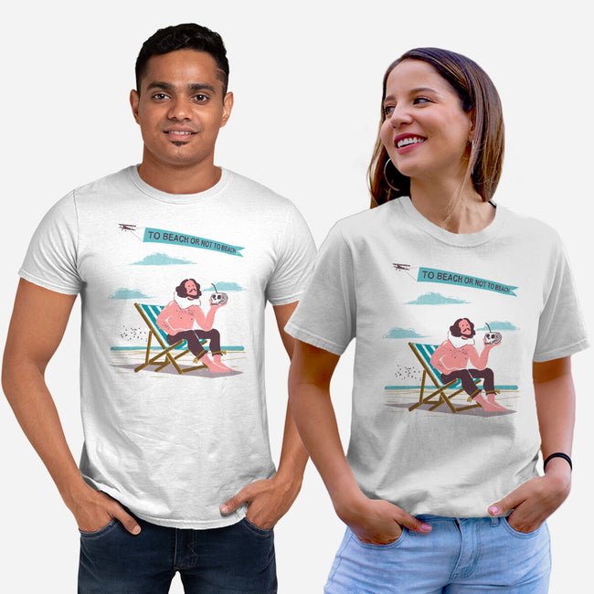To Beach Or Not To Beach-Unisex-Basic-Tee-kharmazero