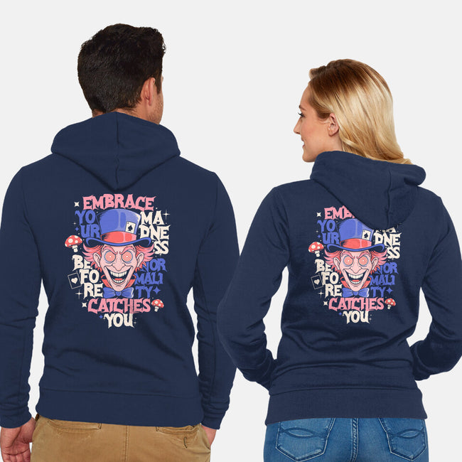 Embrace Your Madness-Unisex-Zip-Up-Sweatshirt-Eoli Studio