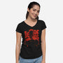 I See A City On Fire-Womens-V-Neck-Tee-kharmazero