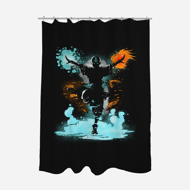 The Elemental Master-None-Polyester-Shower Curtain-kharmazero