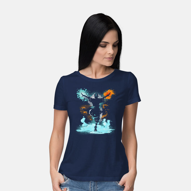 The Elemental Master-Womens-Basic-Tee-kharmazero