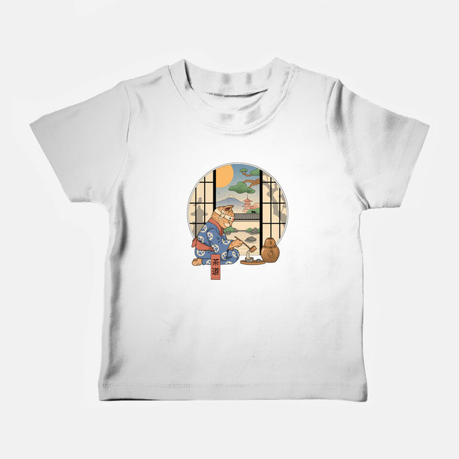 Tea Cat Ceremony-Baby-Basic-Tee-vp021