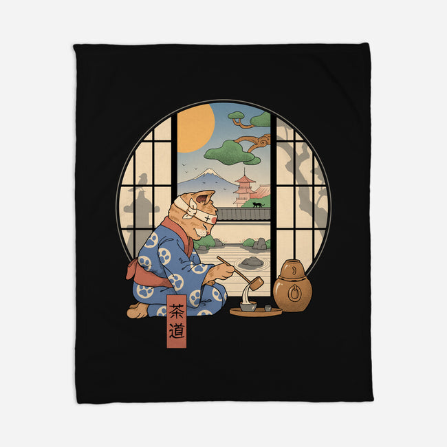 Tea Cat Ceremony-None-Fleece-Blanket-vp021