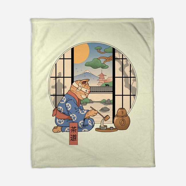 Tea Cat Ceremony-None-Fleece-Blanket-vp021