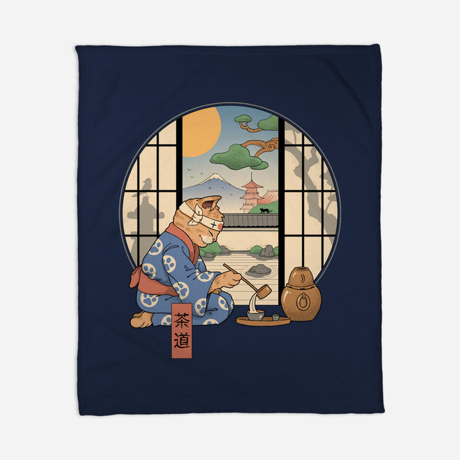 Tea Cat Ceremony-None-Fleece-Blanket-vp021