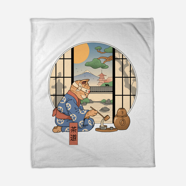 Tea Cat Ceremony-None-Fleece-Blanket-vp021