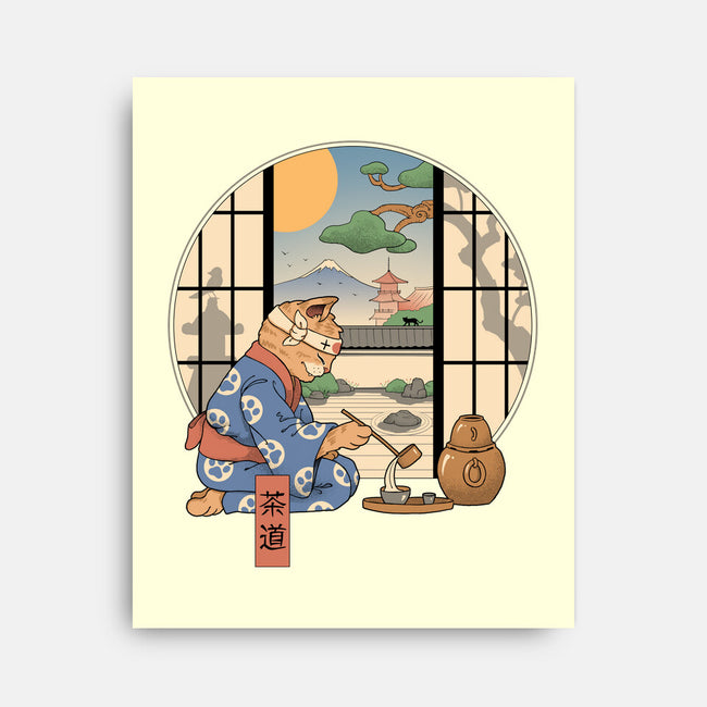 Tea Cat Ceremony-None-Stretched-Canvas-vp021