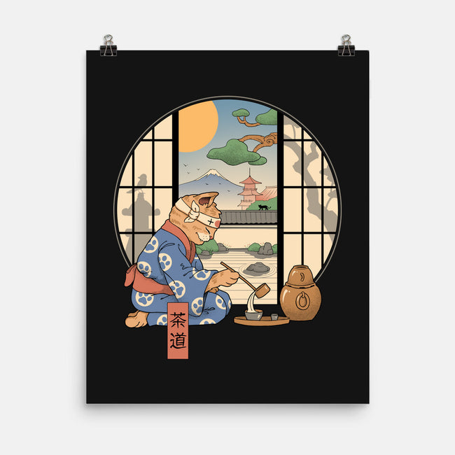 Tea Cat Ceremony-None-Matte-Poster-vp021