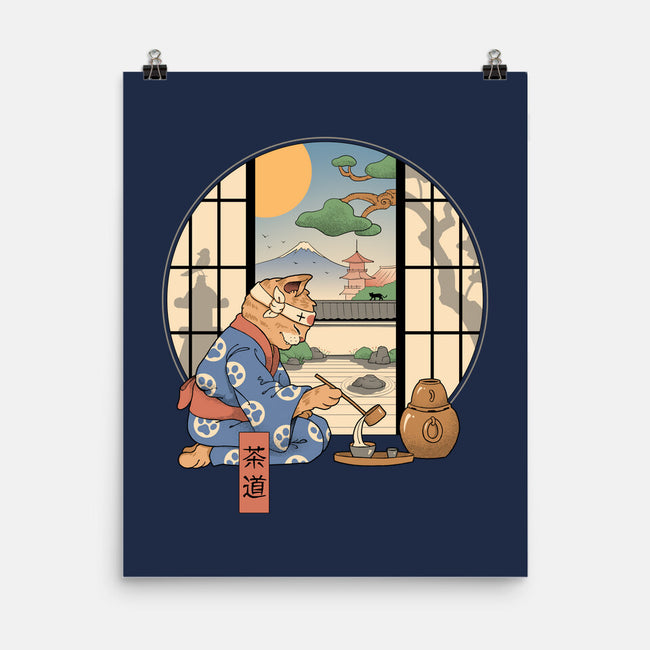Tea Cat Ceremony-None-Matte-Poster-vp021