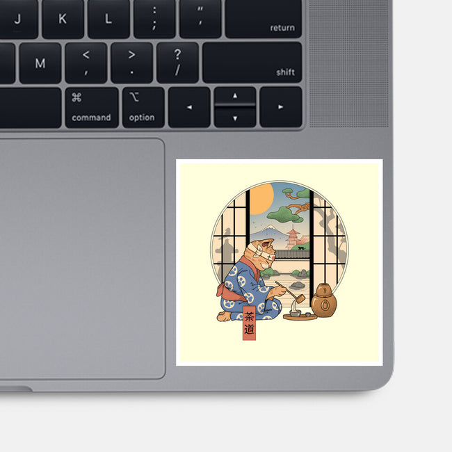 Tea Cat Ceremony-None-Glossy-Sticker-vp021