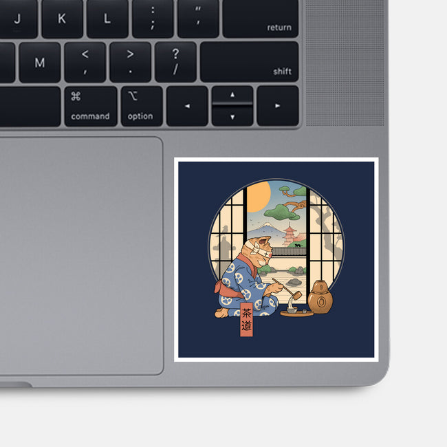 Tea Cat Ceremony-None-Glossy-Sticker-vp021