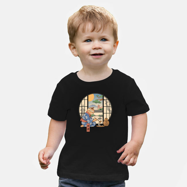 Tea Cat Ceremony-Baby-Basic-Tee-vp021
