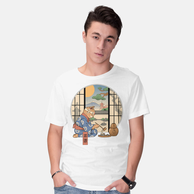 Tea Cat Ceremony-Mens-Basic-Tee-vp021