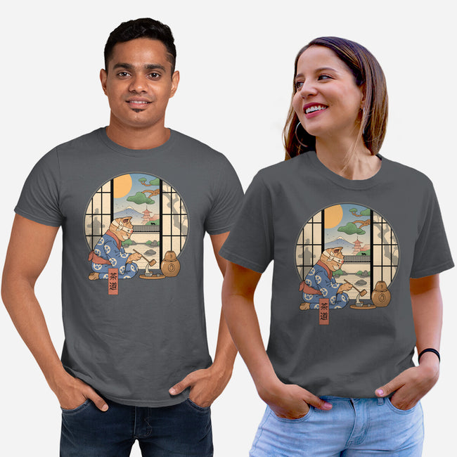 Tea Cat Ceremony-Unisex-Basic-Tee-vp021
