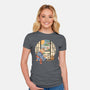Tea Cat Ceremony-Womens-Fitted-Tee-vp021