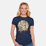 Tea Cat Ceremony-Womens-Fitted-Tee-vp021