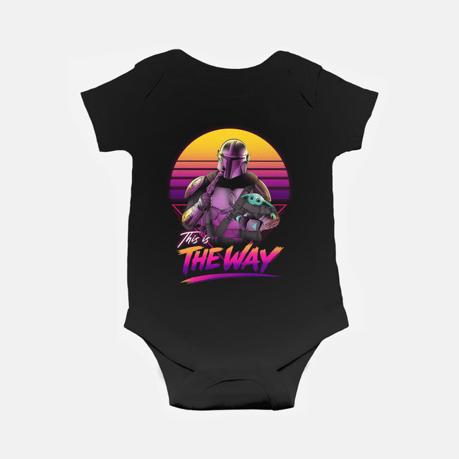 Bounty Hunter In Retro-Baby-Basic-Onesie-ddjvigo