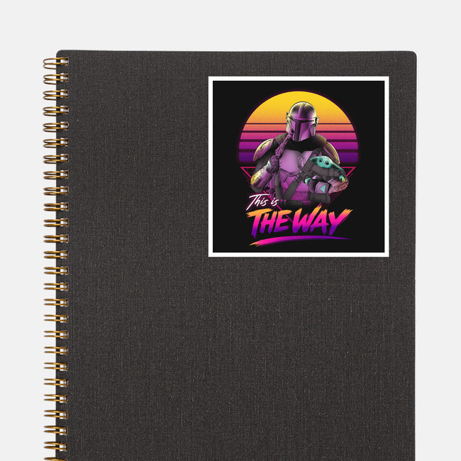 Bounty Hunter In Retro-None-Glossy-Sticker-ddjvigo