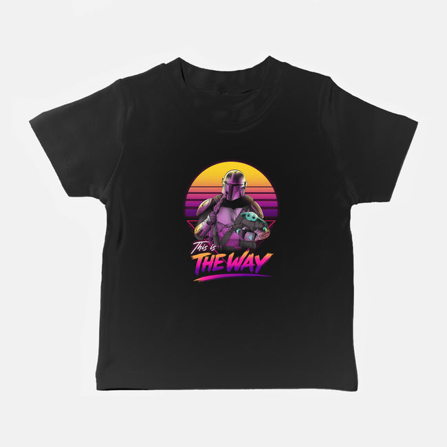 Bounty Hunter In Retro-Baby-Basic-Tee-ddjvigo