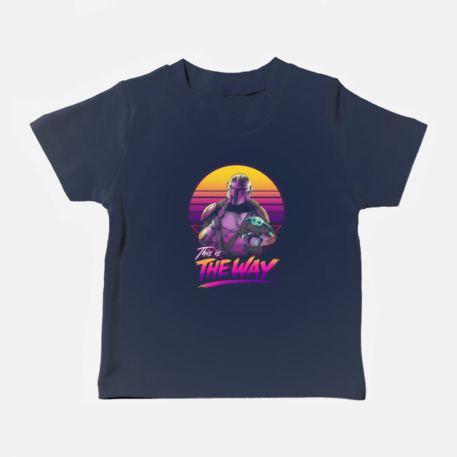 Bounty Hunter In Retro-Baby-Basic-Tee-ddjvigo