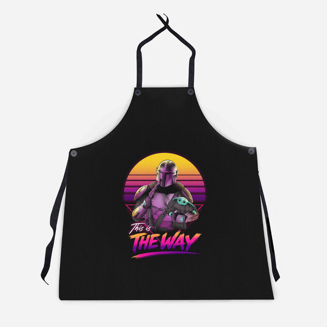 Bounty Hunter In Retro-Unisex-Kitchen-Apron-ddjvigo