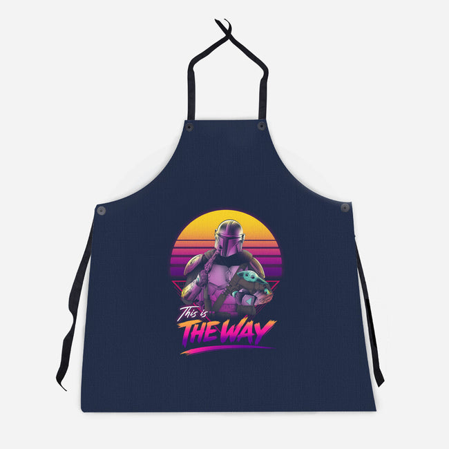 Bounty Hunter In Retro-Unisex-Kitchen-Apron-ddjvigo