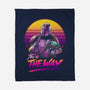 Bounty Hunter In Retro-None-Fleece-Blanket-ddjvigo