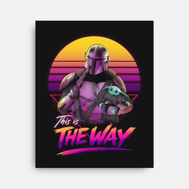 Bounty Hunter In Retro-None-Stretched-Canvas-ddjvigo