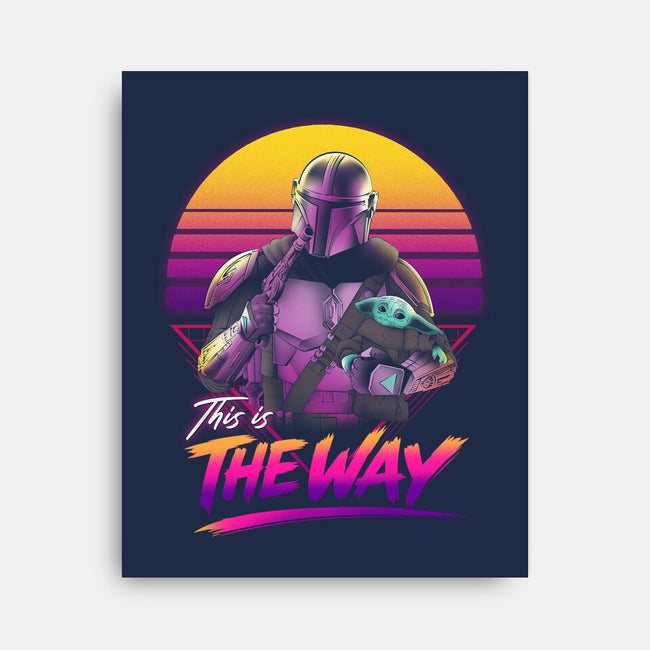 Bounty Hunter In Retro-None-Stretched-Canvas-ddjvigo