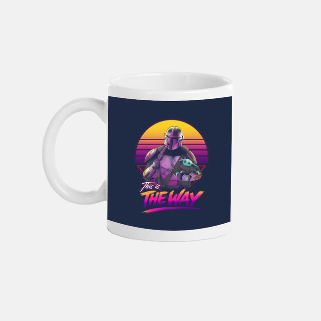 Bounty Hunter In Retro-None-Mug-Drinkware-ddjvigo