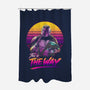 Bounty Hunter In Retro-None-Polyester-Shower Curtain-ddjvigo