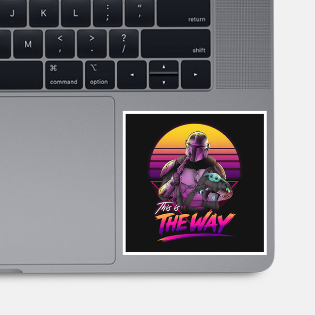 Bounty Hunter In Retro-None-Glossy-Sticker-ddjvigo