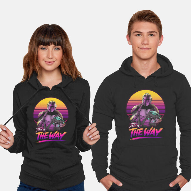 Bounty Hunter In Retro-Unisex-Pullover-Sweatshirt-ddjvigo